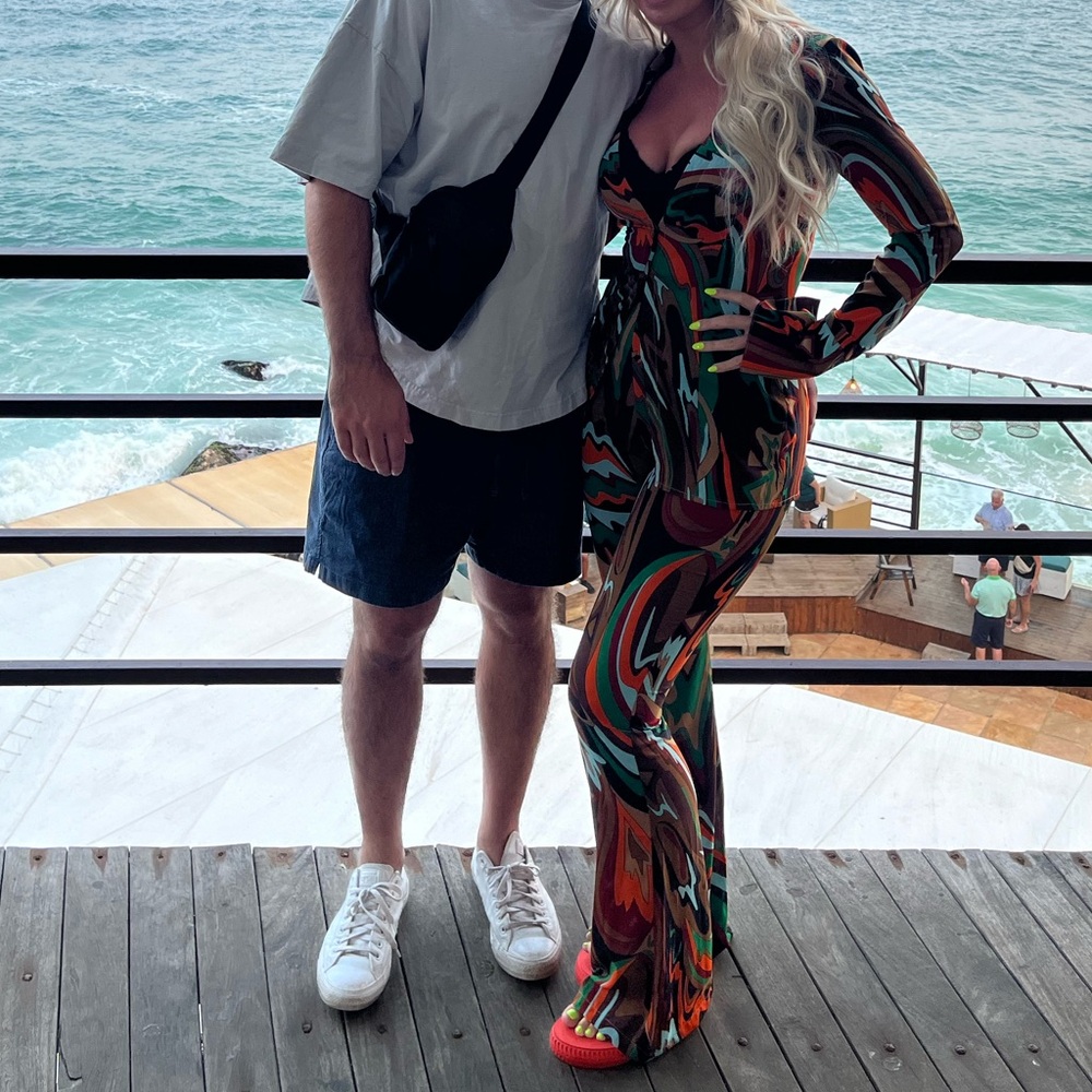 Pretty Little Thing Multi Abstract Print Chiffon … - image 5